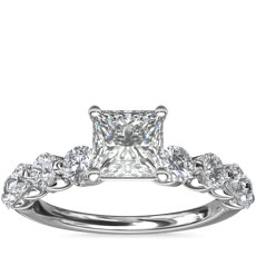 Floating Diamond Engagement Ring in Platinum (7/8 ct.tw.)